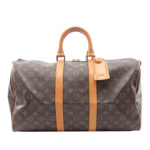 Pre-owned Louis Vuitton Monogram Keepall 45 Brown