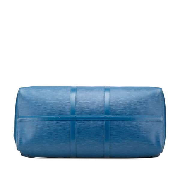 Pre-owned Louis Vuitton Epi Keepall 60 Blue