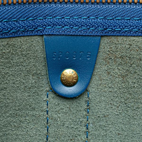 Pre-owned Louis Vuitton Epi Keepall 60 Blue