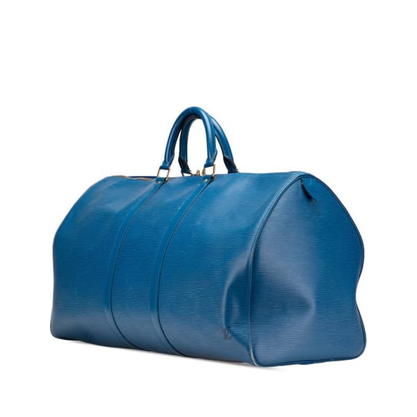 Pre-owned Louis Vuitton Epi Keepall 60 Blue