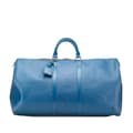 Miniatyrbillede 1 af 10: Pre-owned Louis Vuitton Epi Keepall 60 Blue