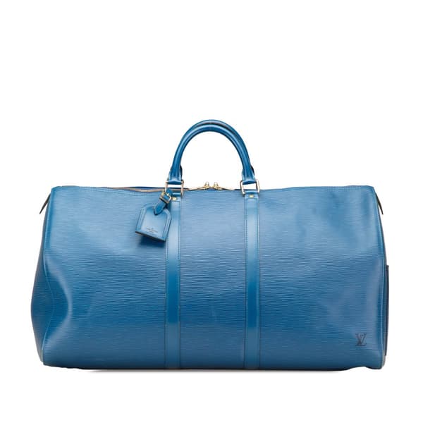 Pre-owned Louis Vuitton Epi Keepall 60 Blue
