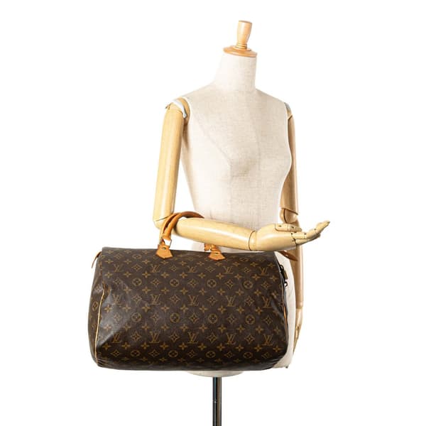 Pre-owned Louis Vuitton Monogram Speedy 40 Brown