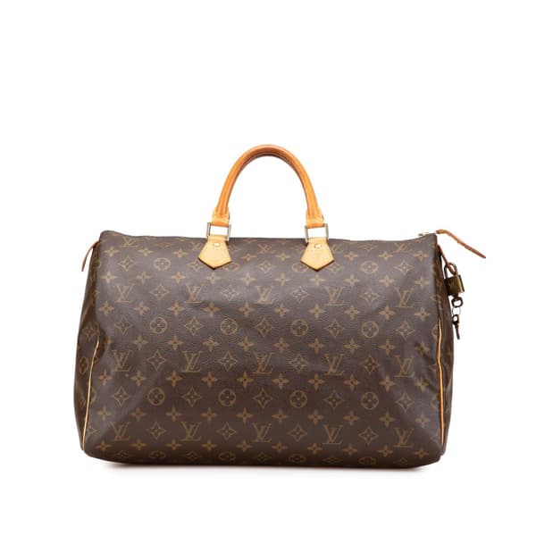 Pre-owned Louis Vuitton Monogram Speedy 40 Brown