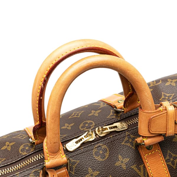 Pre-owned Louis Vuitton Monogram Keepall 45 Brown