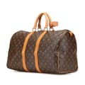 Miniatyrbilde 2 av 10: Pre-owned Louis Vuitton Monogram Keepall 45 Brown