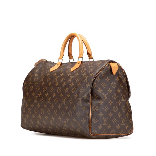 Pre-owned Louis Vuitton Monogram Speedy 40 Brown