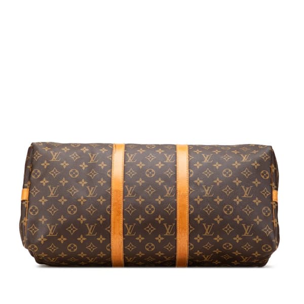 Pre-owned Louis Vuitton Monogram Keepall Bandouliere 50 Brown