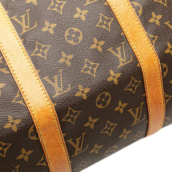 Pre-owned Louis Vuitton Monogram Keepall Bandouliere 50 Brown