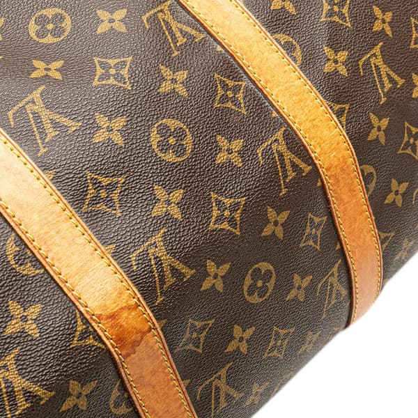 Pre-owned Louis Vuitton Monogram Keepall Bandouliere 50 Brown