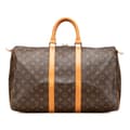 Miniatyrbillede 1 af 10: Pre-owned Louis Vuitton Monogram Keepall 45 Brown