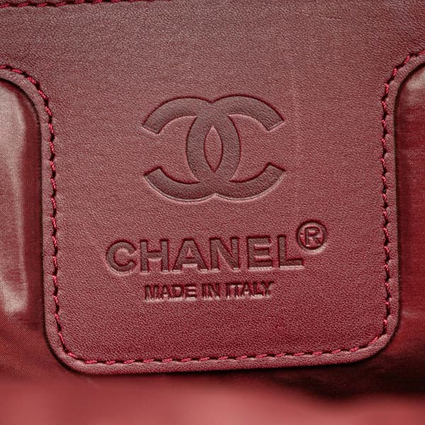 Pre-owned Chanel Quilted Nylon Coco Cocoon Trolley Rolling Case Black