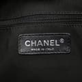 Miniatyrbild 5 av 10: Pre-owned Chanel CC Chevron Quilted Lambskin Boston Black