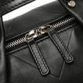 Miniatyrbild 10 av 10: Pre-owned Chanel CC Chevron Quilted Lambskin Boston Black