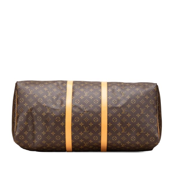 Pre-owned Louis Vuitton Monogram Keepall 60 Brown