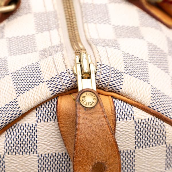 Pre-owned Louis Vuitton Damier Azur Speedy 30 White