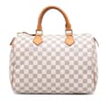 Miniatyrbillede 1 af 10: Pre-owned Louis Vuitton Damier Azur Speedy 30 White