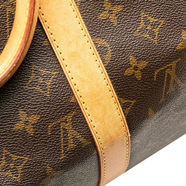 Pre-owned Louis Vuitton Monogram Keepall Bandouliere 50 Brown