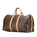 Miniatyrbilde 2 av 10: Pre-owned Louis Vuitton Monogram Keepall Bandouliere 50 Brown