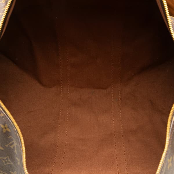 Pre-owned Louis Vuitton Monogram Keepall 55 Brown
