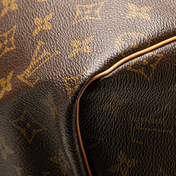 Pre-owned Louis Vuitton Monogram Keepall 55 Brown