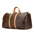 Miniatyrbillede 2 af 10: Pre-owned Louis Vuitton Monogram Keepall 55 Brown