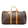 Miniatyrbillede 1 af 10: Pre-owned Louis Vuitton Monogram Keepall 55 Brown