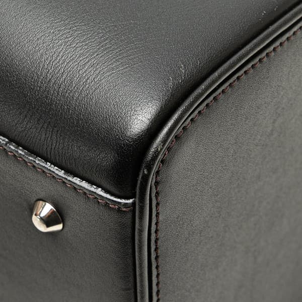 Pre-owned Burberry Leather Boston Bag Black