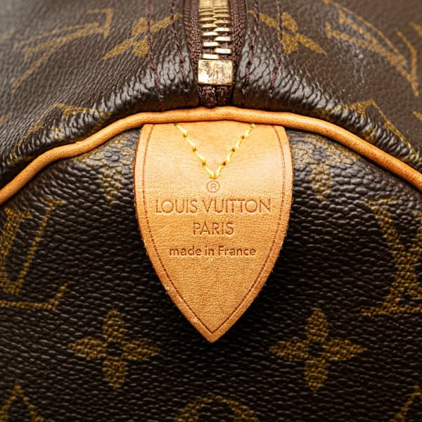 Pre-owned Louis Vuitton Monogram Speedy 40 Brown