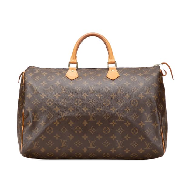 Pre-owned Louis Vuitton Monogram Speedy 40 Brown
