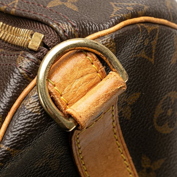 Pre-owned Louis Vuitton Monogram Keepall Bandouliere 55 Brown