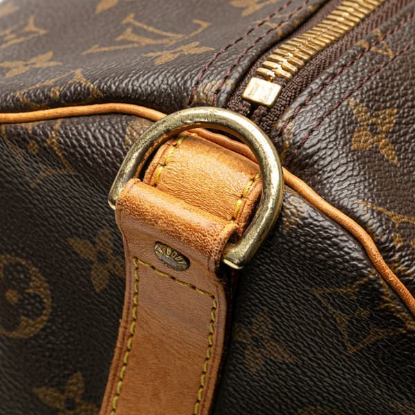 Pre-owned Louis Vuitton Monogram Keepall Bandouliere 55 Brown