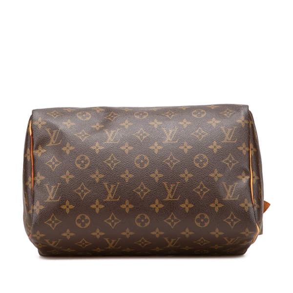 Pre-owned Louis Vuitton Monogram Speedy 30 Brown
