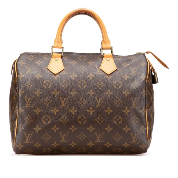 Pre-owned Louis Vuitton Monogram Speedy 30 Brown
