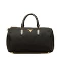 Miniatyrbilde 1 av 10: Pre-owned Prada Vernice Trimmed Tessuto Boston Bag Black