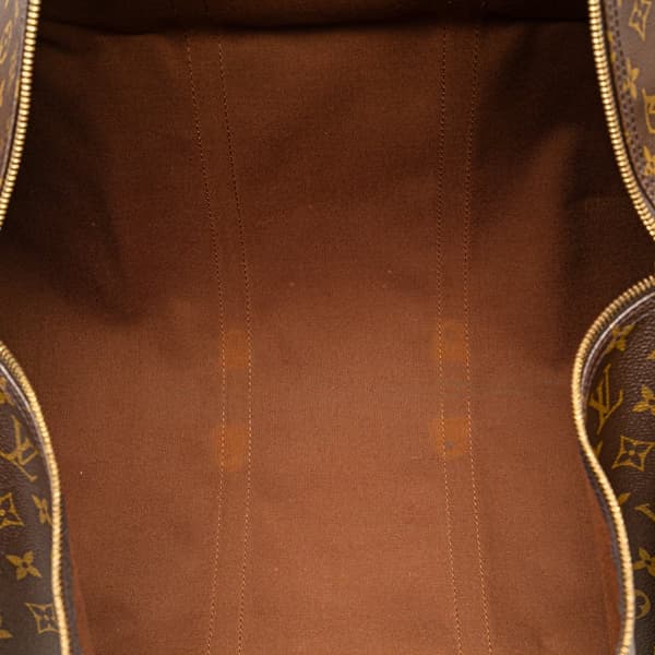 Pre-owned Louis Vuitton Monogram Keepall 60 Brown