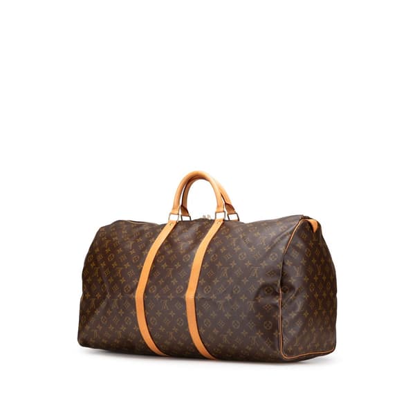 Pre-owned Louis Vuitton Monogram Keepall 60 Brown