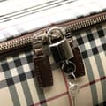 Miniatyrbild 8 av 10: Pre-owned Burberry House Check Canvas Luggage Brown