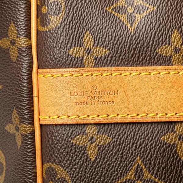 Pre-owned Louis Vuitton Monogram Keepall Bandouliere 60 Brown