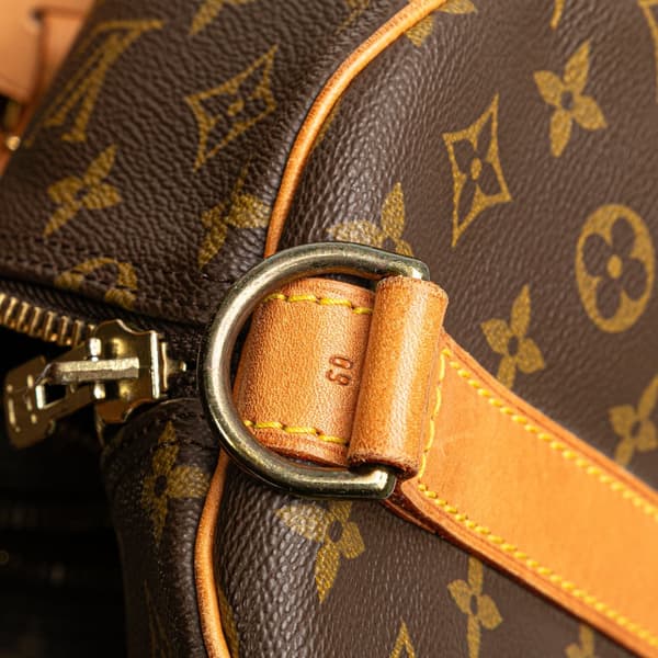 Pre-owned Louis Vuitton Monogram Keepall Bandouliere 60 Brown