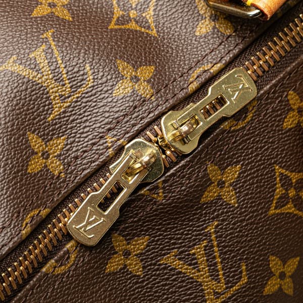 Pre-owned Louis Vuitton Monogram Keepall Bandouliere 60 Brown