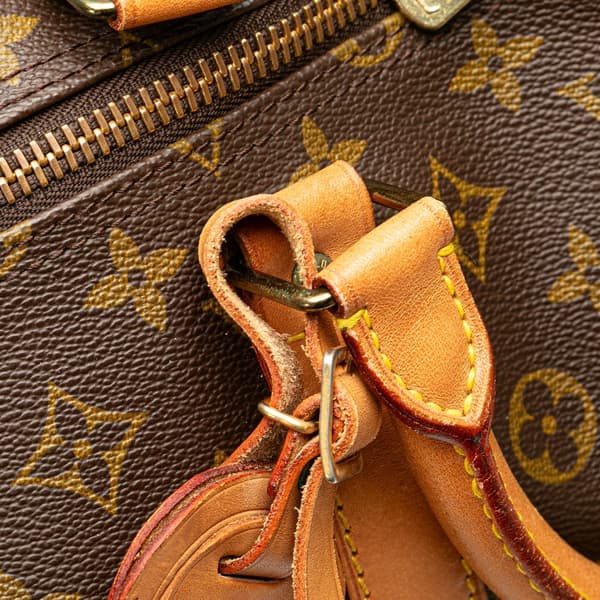 Pre-owned Louis Vuitton Monogram Keepall Bandouliere 60 Brown