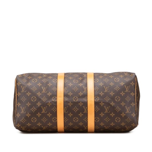 Pre-owned Louis Vuitton Monogram Keepall 45 Brown