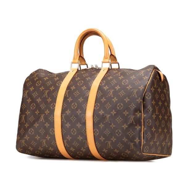 Pre-owned Louis Vuitton Monogram Keepall 45 Brown