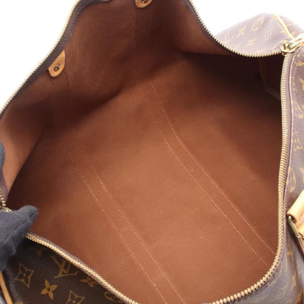 Pre-owned Louis Vuitton Monogram Keepall Bandouliere 50 Brown