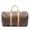 Miniatyrbillede 1 af 10: Pre-owned Louis Vuitton Monogram Keepall Bandouliere 50 Brown