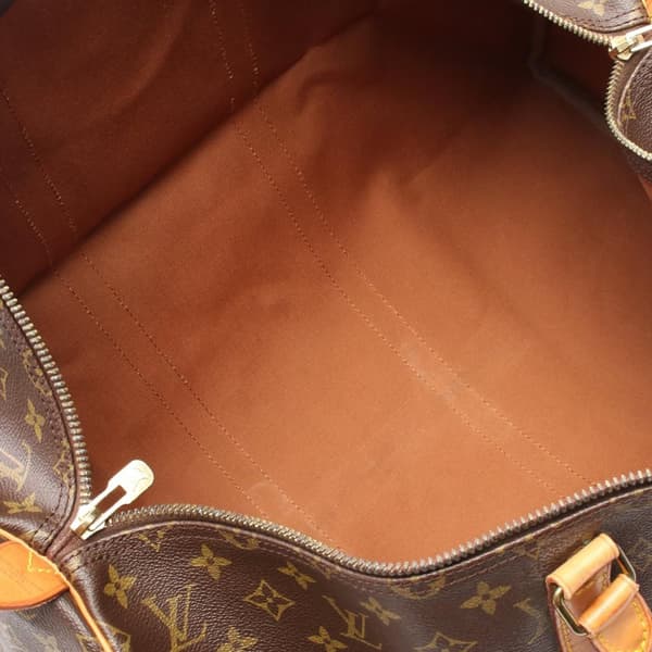 Pre-owned Louis Vuitton Monogram Keepall 55 Brown
