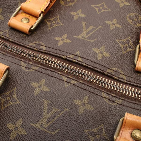 Pre-owned Louis Vuitton Monogram Keepall 55 Brown