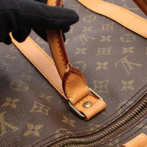 Pre-owned Louis Vuitton Monogram Keepall 55 Brown