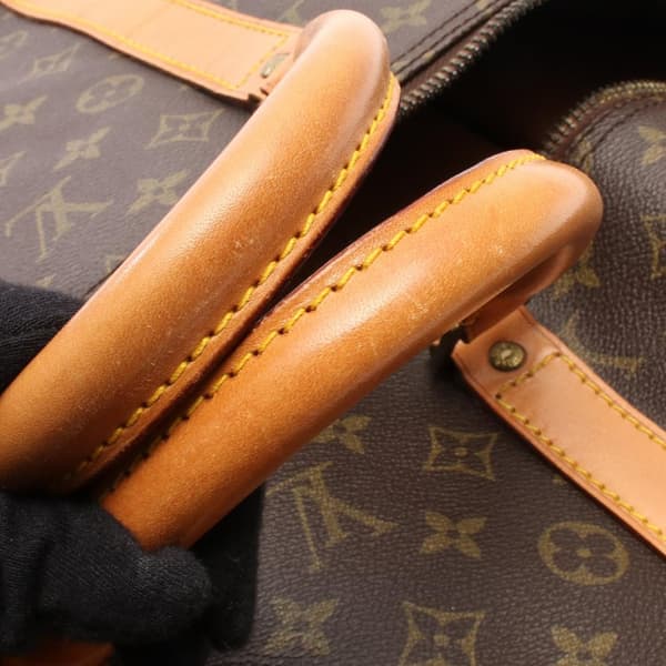 Pre-owned Louis Vuitton Monogram Keepall 55 Brown